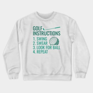 Golf Instructions Crewneck Sweatshirt